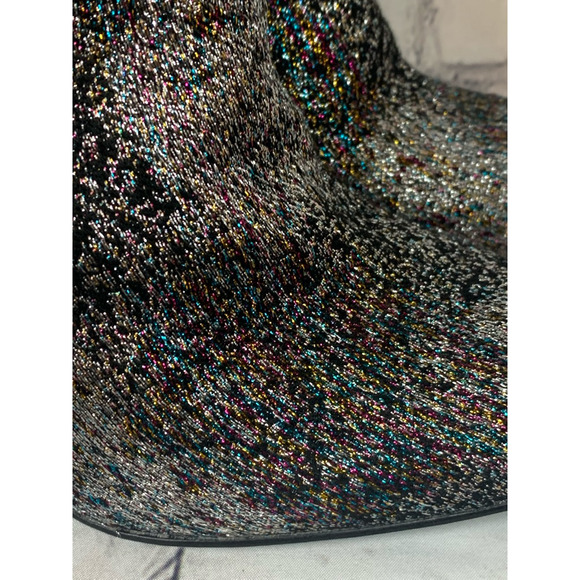 Steve Madden Womens Effect Ankle Boots Booties Metallic Block Heels 8.5 M - Picture 8 of 12